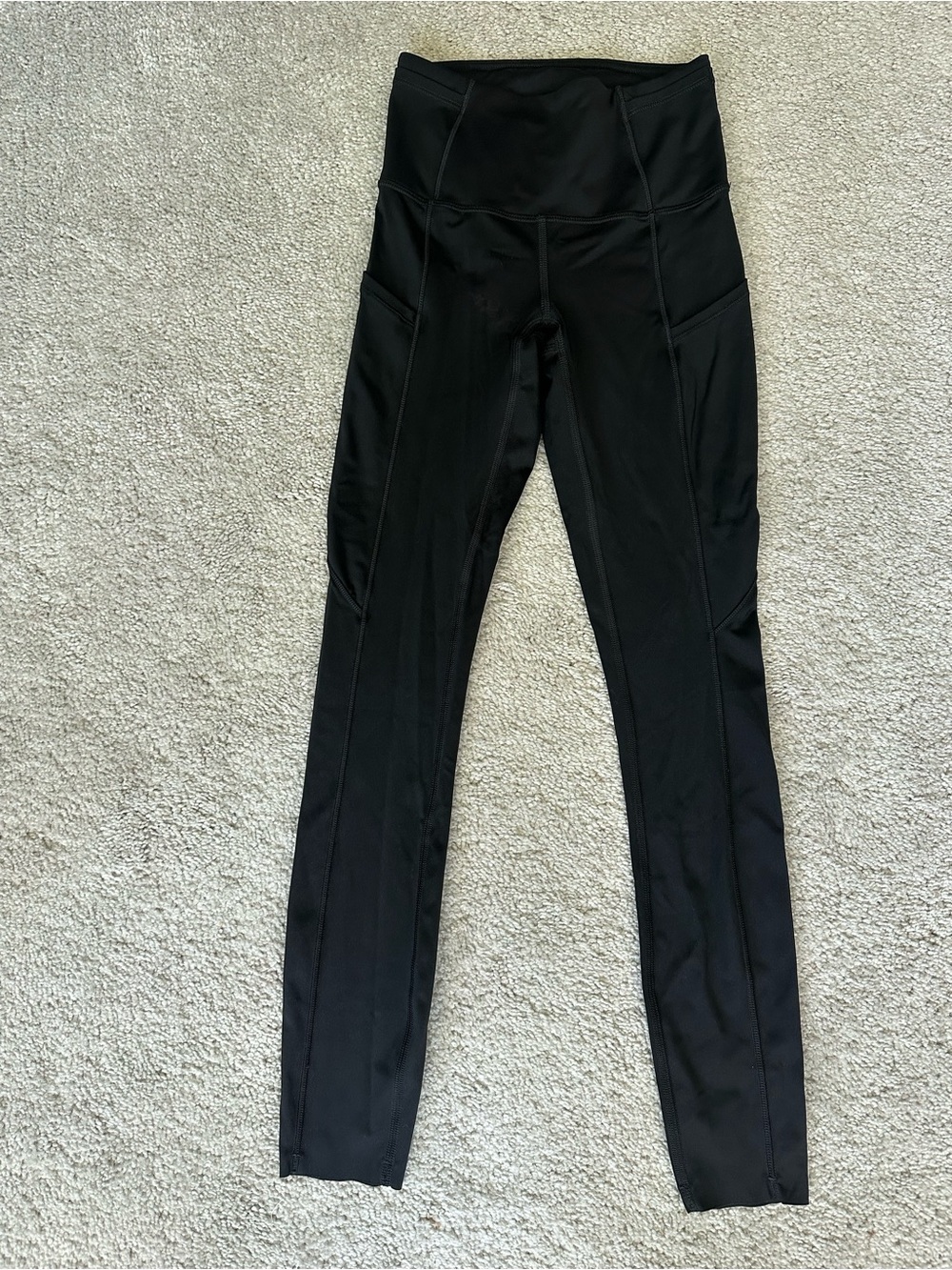 Lululemon Black High Rise Pocket Leggings Size 0